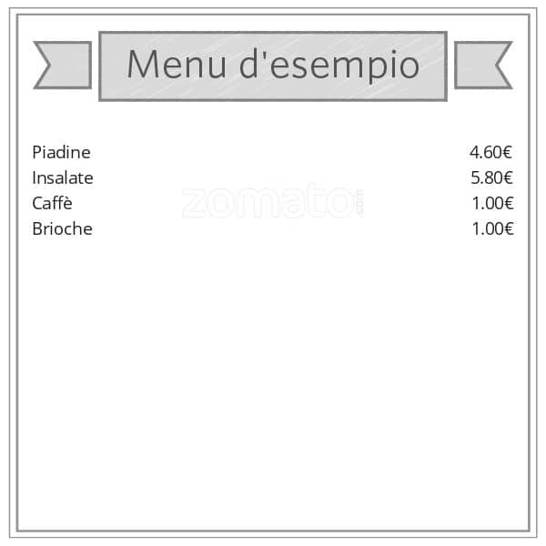 Menu di Caffé Italiano 