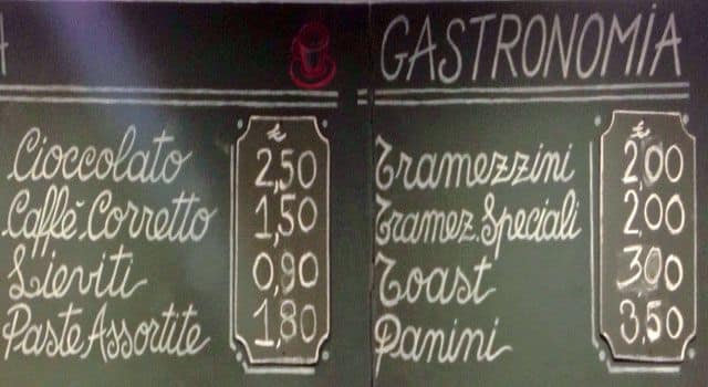 Menu di Mox caffé 