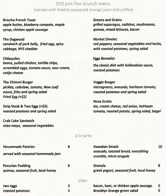 New Leaf Bistro Menu, Menu for New Leaf Bistro, Downtown, Portland ...