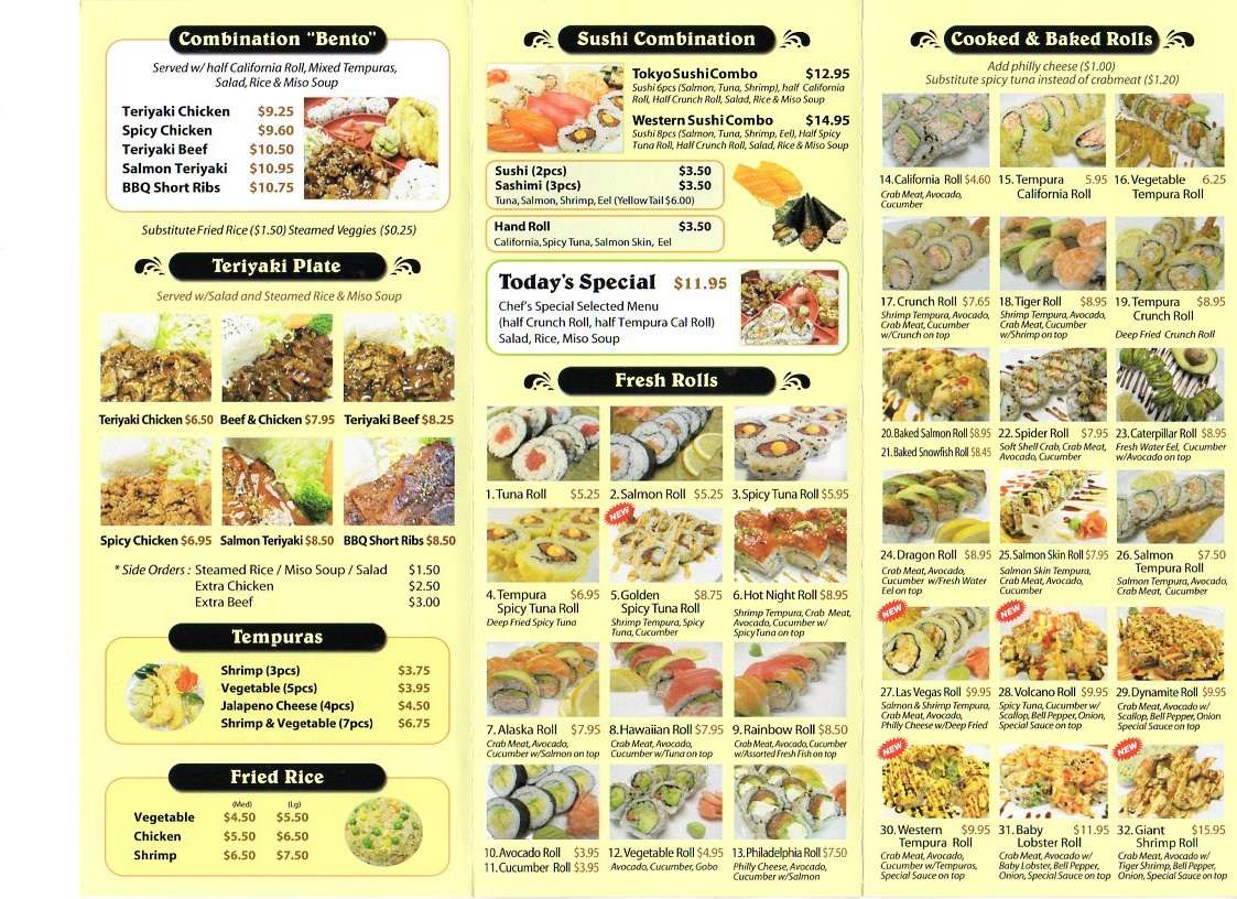 Western Maki Menu Menu For Western Maki Rialto Inland Empire