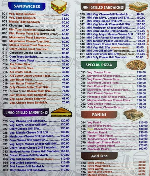 Menu of Gupta Snacks Corner, Nerul, Navi Mumbai