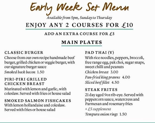 Menu at All Bar One Covent Garden, London, 19 Henrietta St