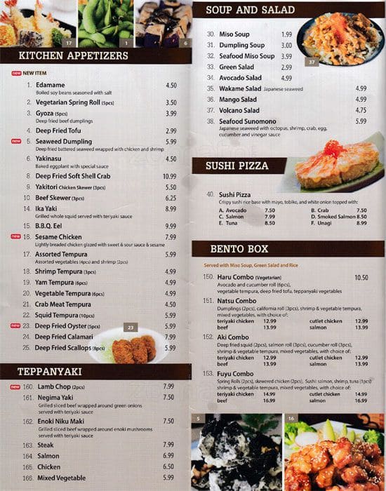 Azumi Teppanyaki & Sushi Menu - Urbanspoon/Zomato