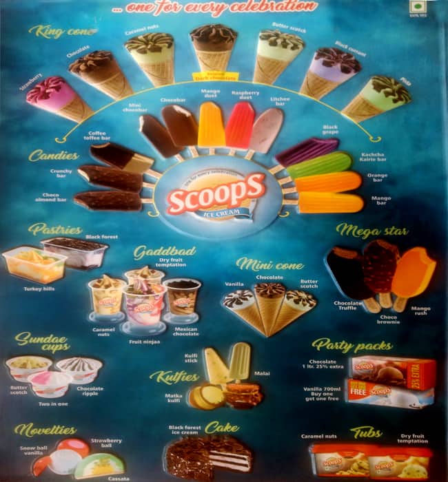 scoops ice cream
