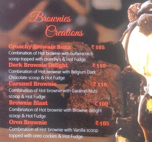 Scoops Ice Cream Menu, Menu for Scoops Ice Cream, Charminar, Hyderabad