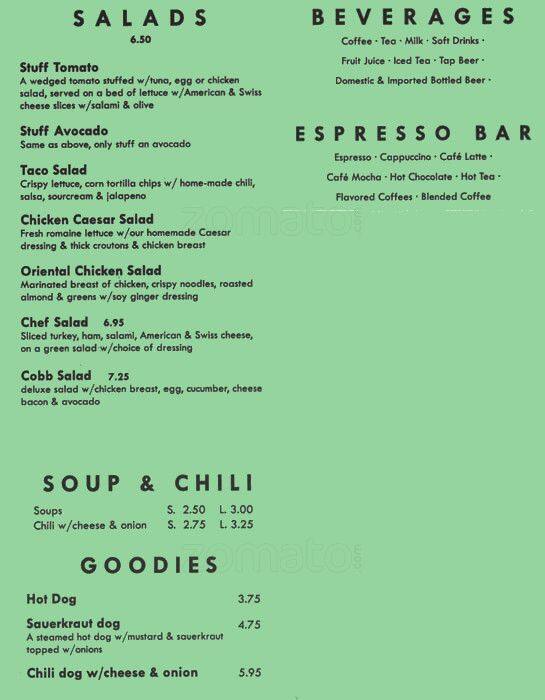 Menu at Delta Deli, Benicia, Egret Ct