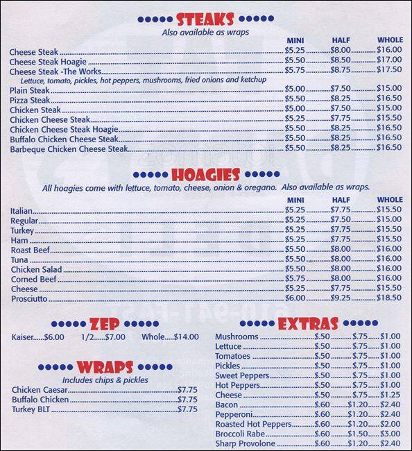 Fat Daddy's Deli Menu, Menu for Fat Daddy's Deli, Plymouth Meeting ...