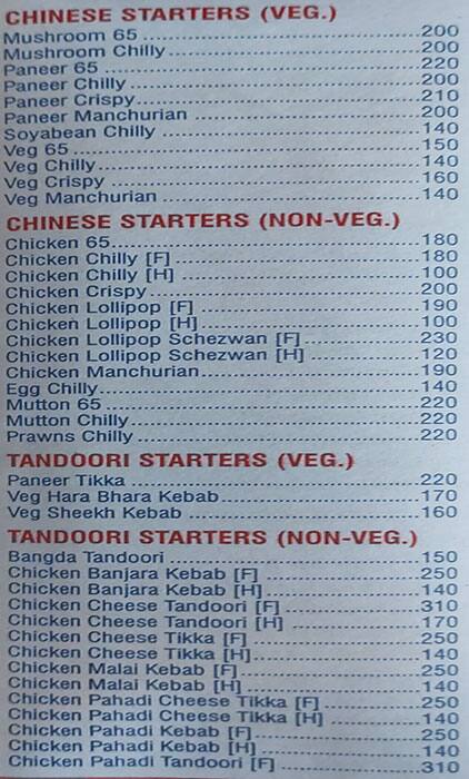 Hotel Satyashram Dinner House - Kalyan West menu