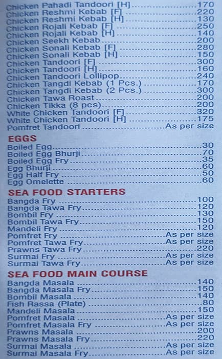Hotel Satyashram Dinner House - Kalyan West menu