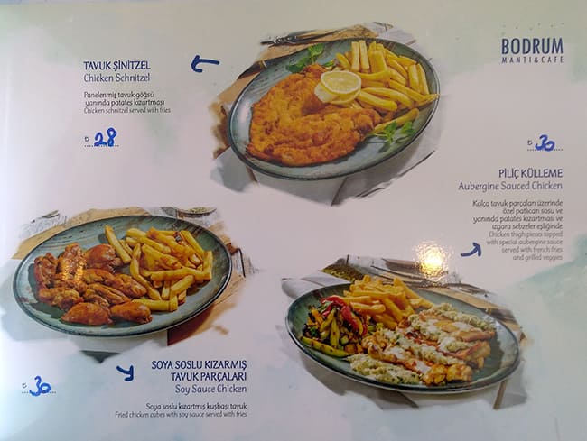 Menu at Bodrum Manti & Cafe, Istanbul, Fener Kalamış Cd. No:67 D:1/a