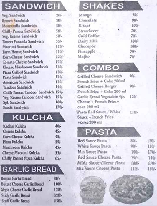 Sachdeva Food Point menu