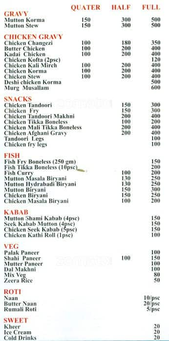 Doon Darbar Menu, Menu for Doon Darbar, Paltan Bazaar, Dehradun - Zomato