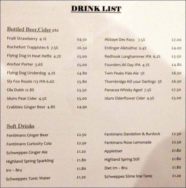 32 Below menu