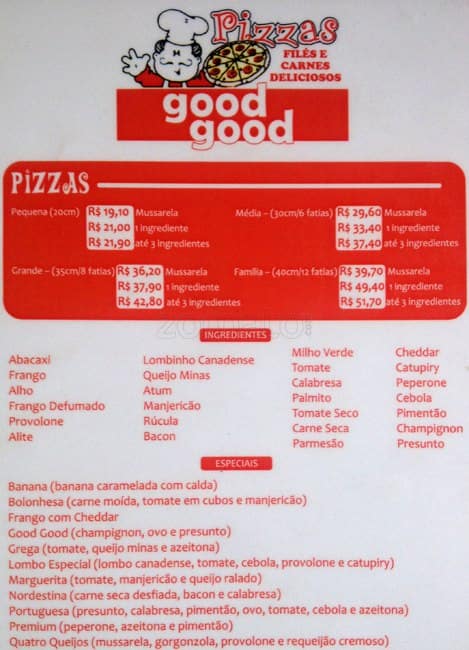 good good cardápio
