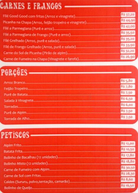 good good cardápio