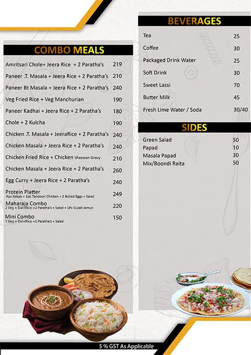 Tandoor Restaurant & Bar menu