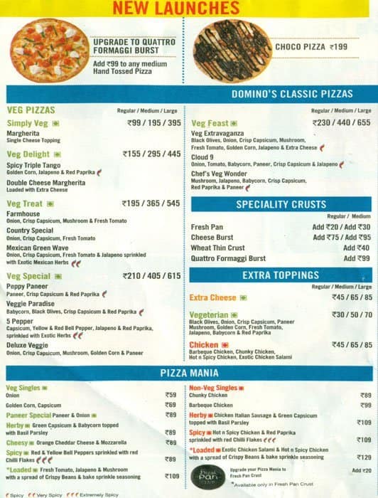 dominos pasta pmenu