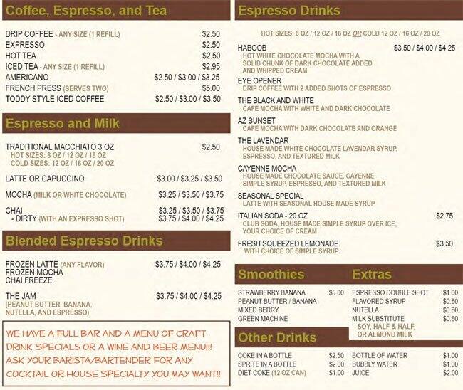 The Refuge menu