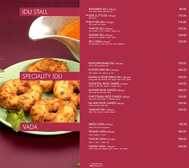 Sankalp Restaurant menu