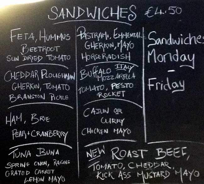 The Orange Tree Bakery Menu, Menu for The Orange Tree Bakery, Rathmines