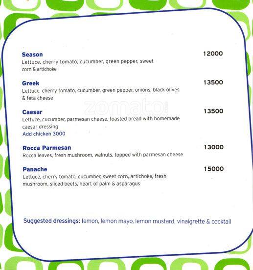 Pops menu