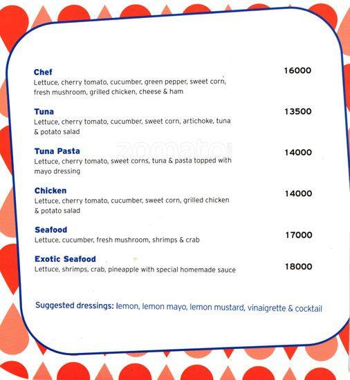 Pops menu