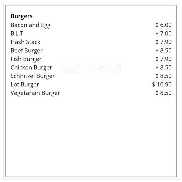 Menu at Oasis Fish n Chips fast food, Coolangatta