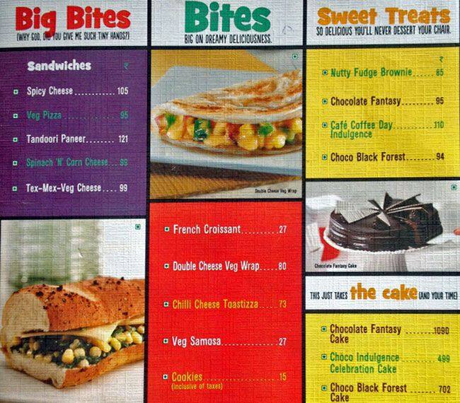 Cafe Coffee Day Price List Hyderabad Cafe Coffee Day Menu And Price 