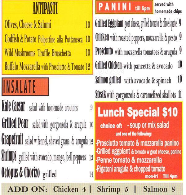 Pepe Rosso Social Menu, Menu for Pepe Rosso Social, Lower East Side