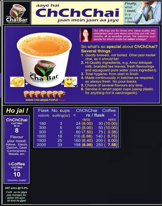 Menu at Chai Point - Chhatrapati Shivaji Airport Terminal 2, Mumbai ...