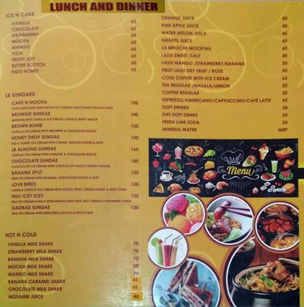 La Brioche Menu, Menu for La Brioche, Infantry Road, Bangalore Zomato