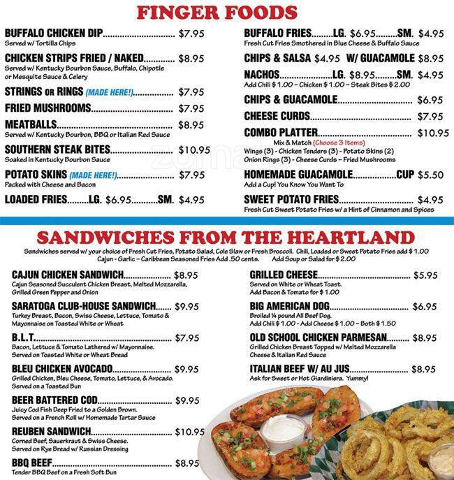 Bryan's American Grille Menu Urbanspoon/Zomato