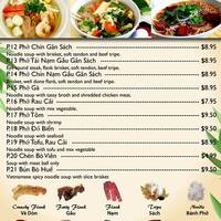 Pho Garden Vietnamese Chinese Cuisine Menu