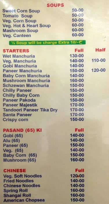 New Balaji Family Dhaba Menu, Menu for New Balaji Family Dhaba ...