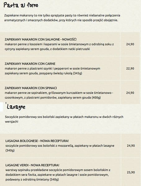 Pizza Dominium menu