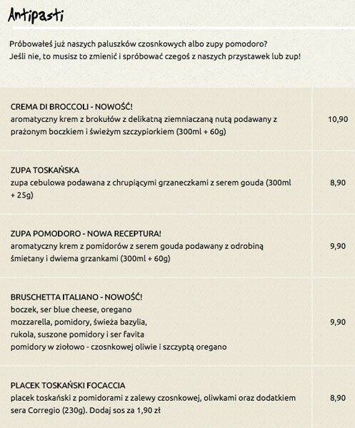 Pizza Dominium menu