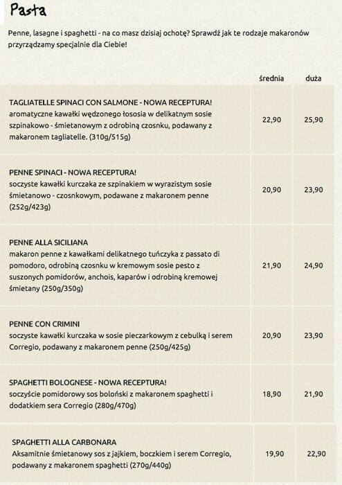 Pizza Dominium menu