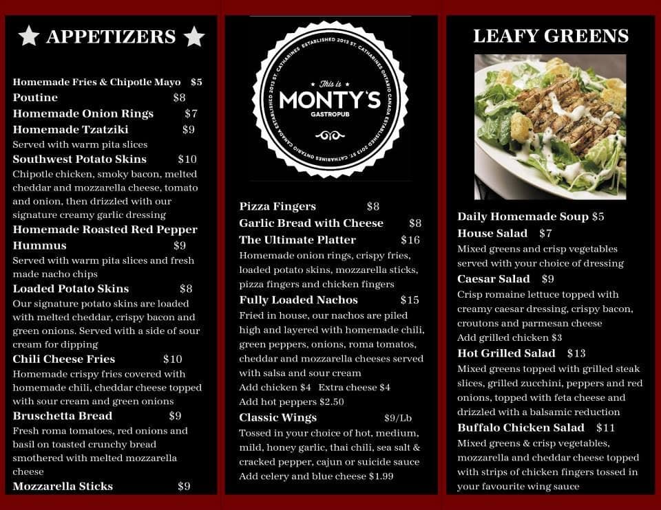 Montys Gastropub Menu Menu For Montys Gastropub St Catharines St montys-gastropub-menu-menu-for-montys-gastropub-st-catharines-st