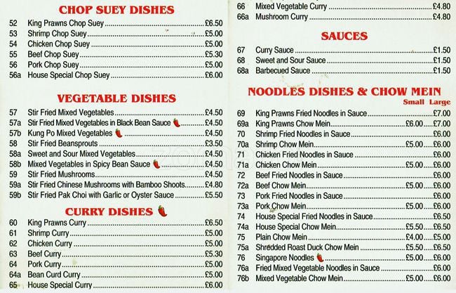 Mr Lee Menu Menu For Mr Lee Kilburn London