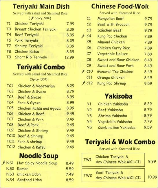 Teriyaki 2u Menu Menu For Teriyaki 2u Kent Kent Urbanspoonzomato