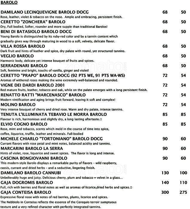 Menu at Alessia's Ristorante Italiano pub & bar, Mesa, E Brown Rd