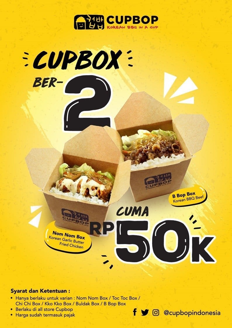 Menu at Cupbop, Tangerang, Living World