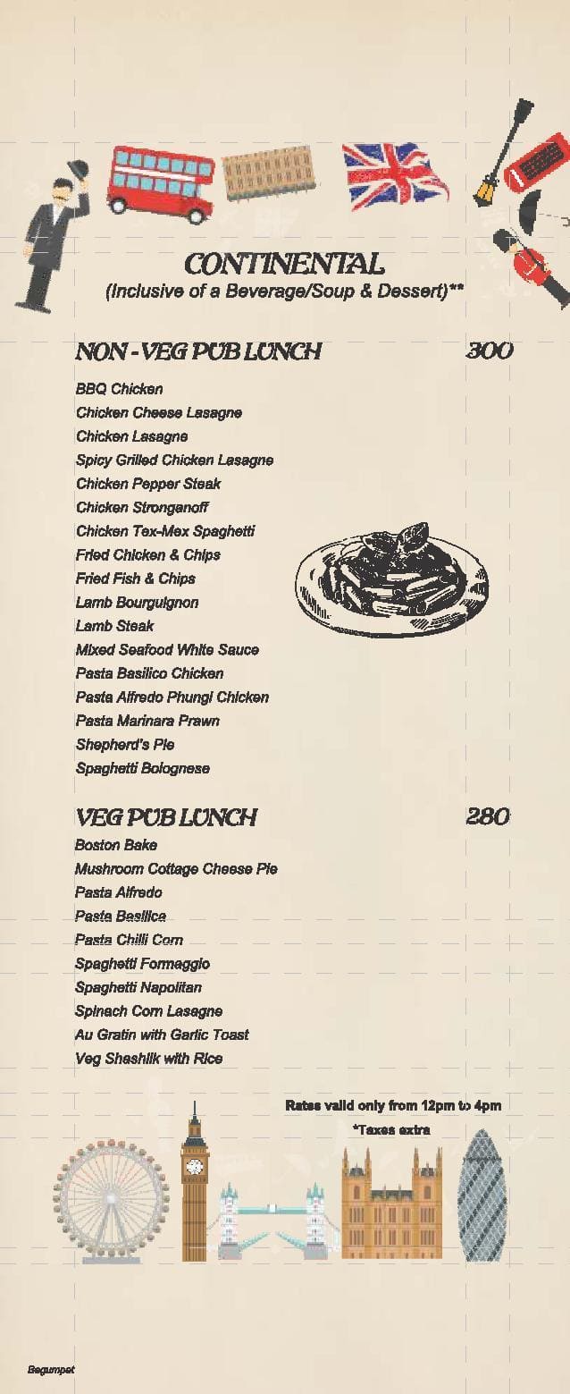 Tds Bhopal menu