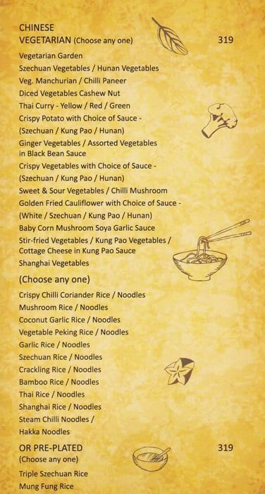 Tds Bhopal menu