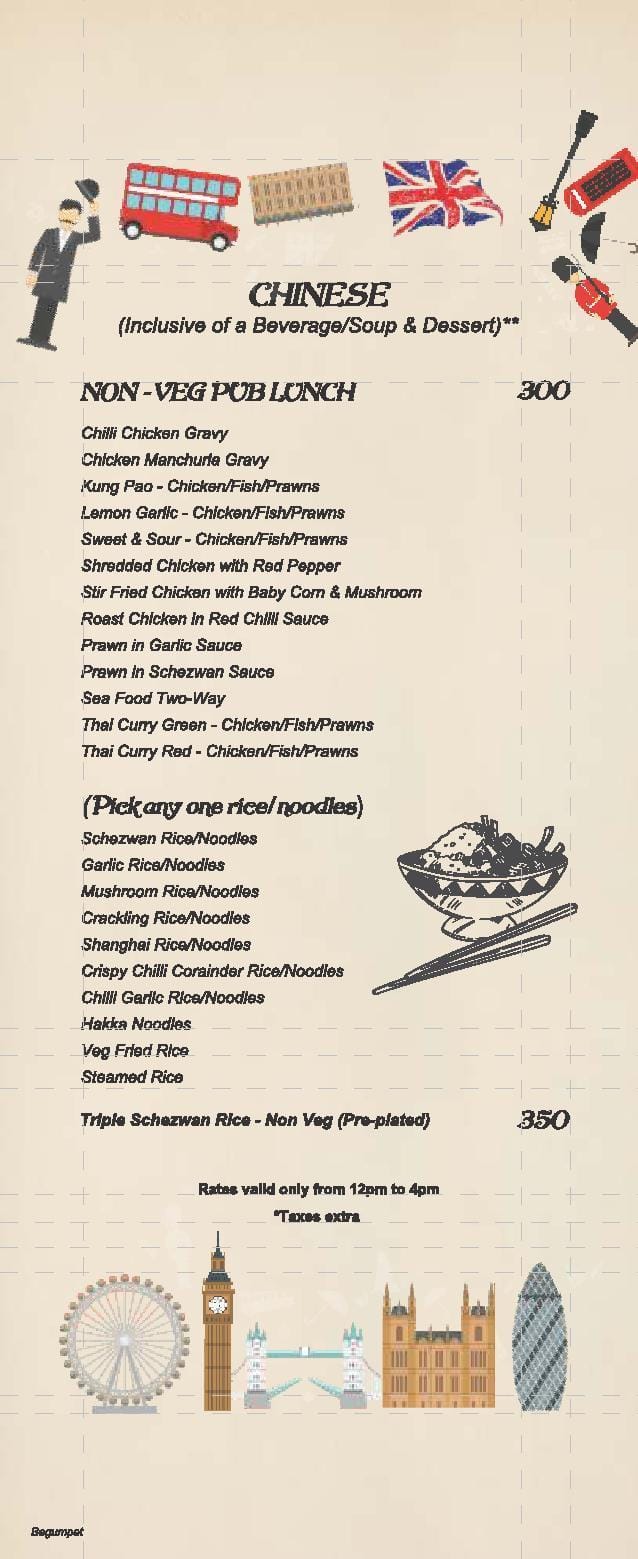 Tds Bhopal menu
