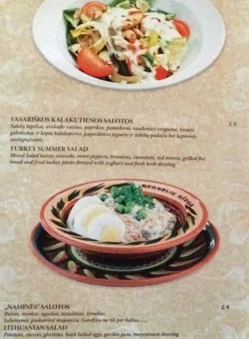 Shepherd's Inn menu