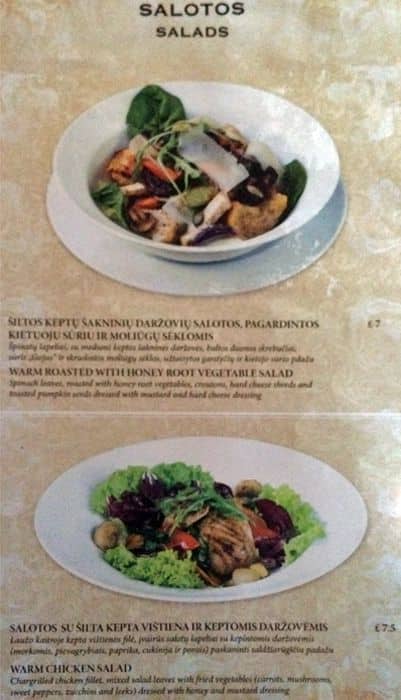 Shepherd's Inn menu