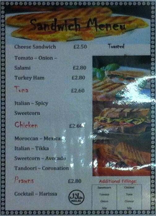 Menu at Le Fraisier Cafe, London