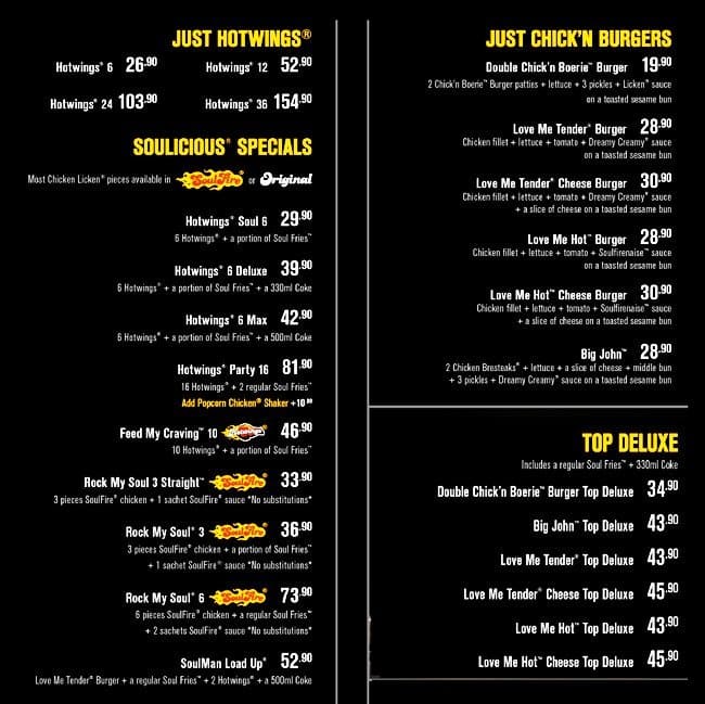 Chicken Licken Menu Menu For Chicken Licken Cresta Randburg Zomato Sa ...