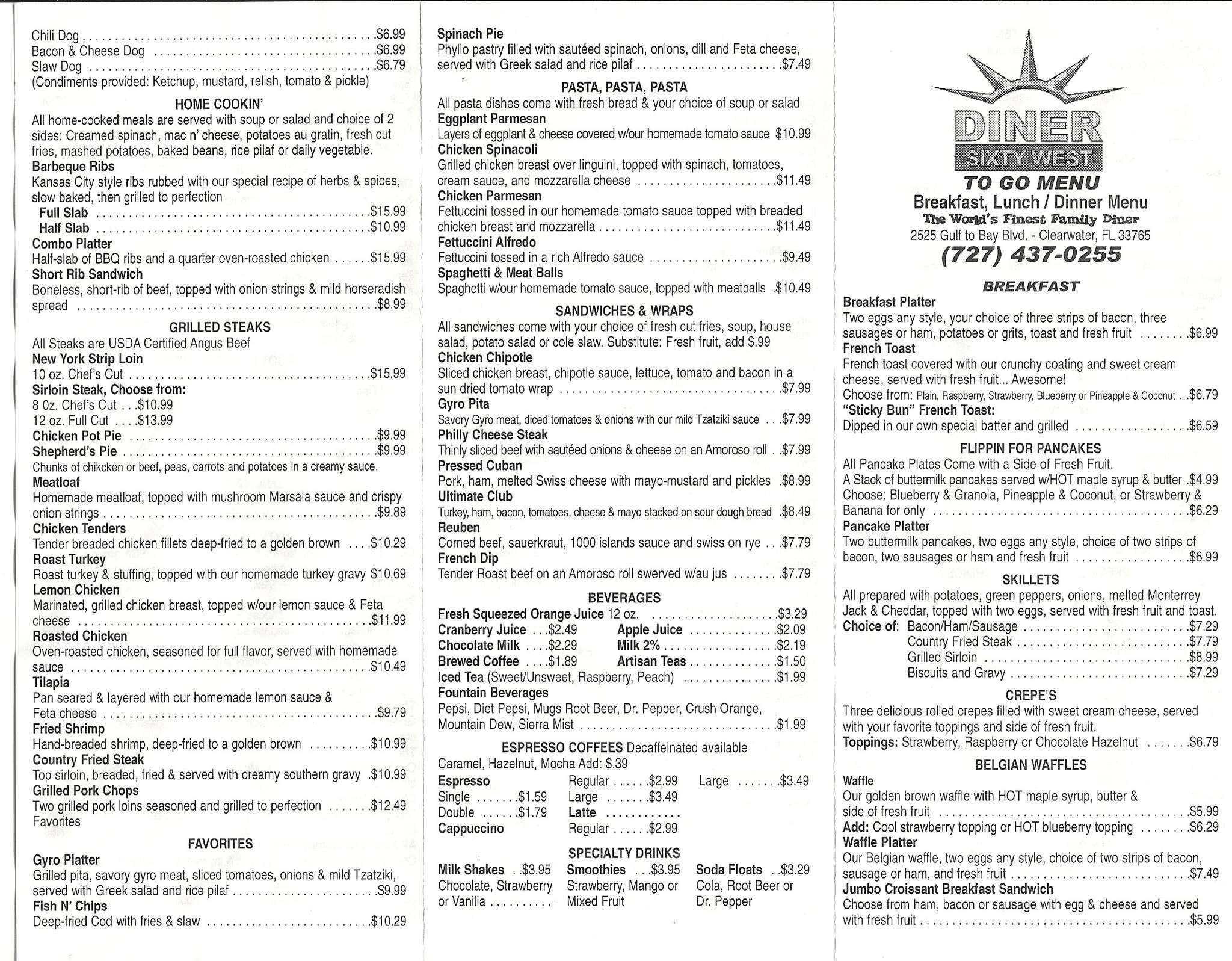 Diner Sixty West Menu Menu For Diner Sixty West Clearwater Tampa Bay diner-sixty-west-menu-menu-for-diner-sixty-west-clearwater-tampa-bay
